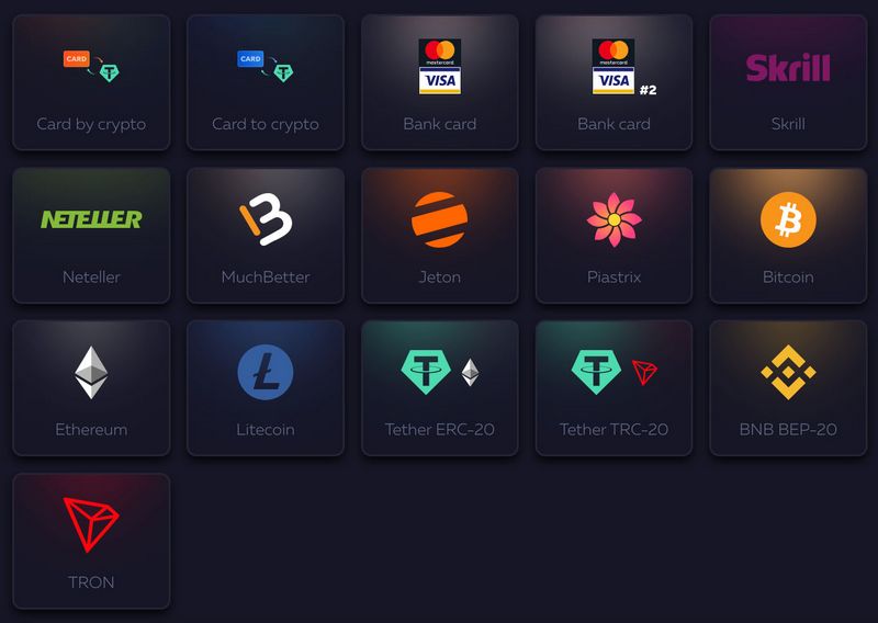 Виды игр, используемых казино Vavada